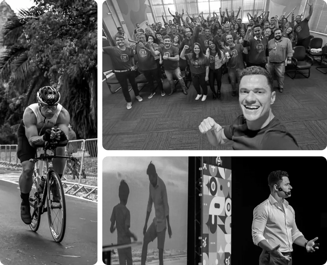 Leandro Figueiredo — triatleta, palco e bastidores